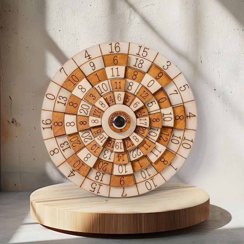 Деревянная числовая головоломка уровня 10: Детская математическая игрушка для тренировки сложения и мышления