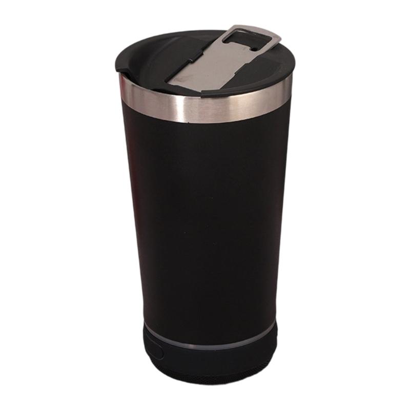 Stainless Steel Insulated Cup Builts In Removable Bluetooth-Compatible Speaker Perfect For Music Lover And Gift