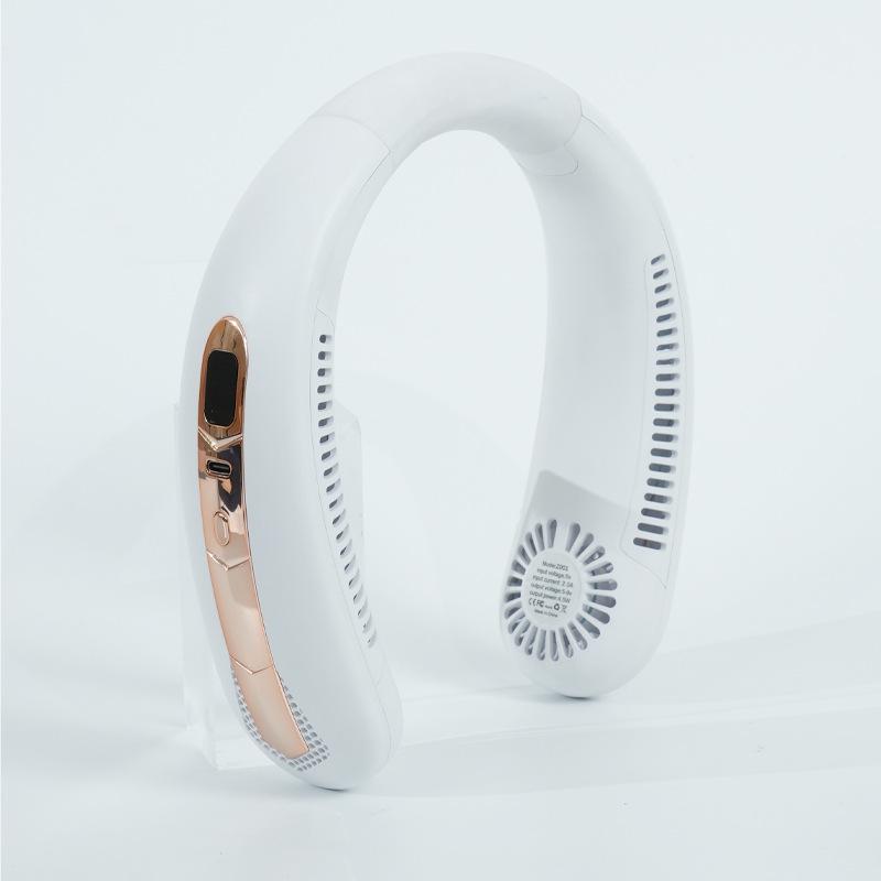 

Portable Mini Rechargeable Neck Fan - Hands-Free, Lightweight Design for Men & Women 185x210x50 mm