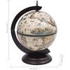Wine Rack - VIDAXL - Table Globe - Solid Wood - White and Brown - 38x33x48 Cm