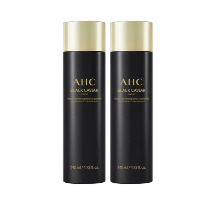 AHC Black Caviar Lotion 140ml 2ea Korea Beauty