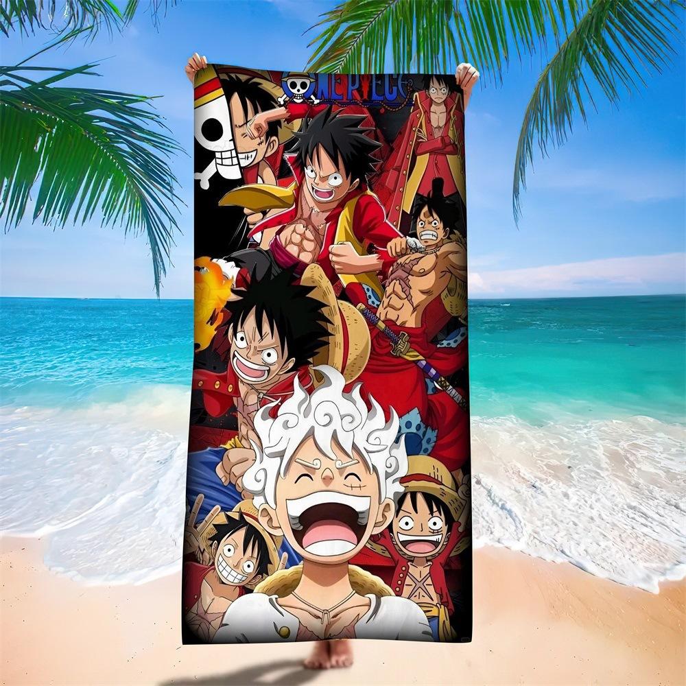 New Anime Character Printed Microfiber Beach Towel Quick Dry Water Absorbent Bath Towel