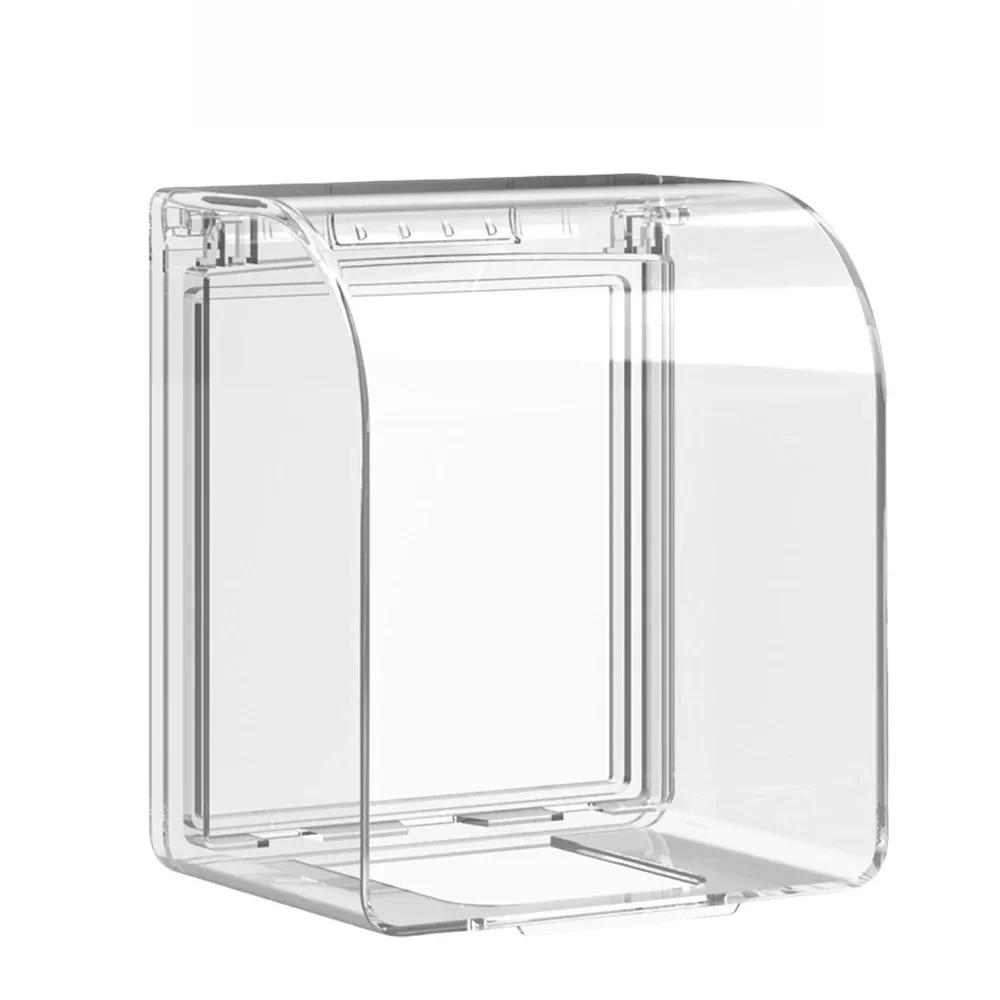 Universal 86 Type Waterproof Wall Socket Cover Switch Plate Protector Electrical Outlet Box for Home Bathroom Kitchen