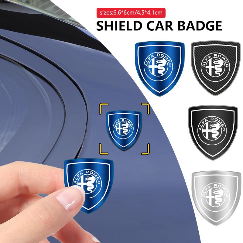 For Alfa Romeo Giulietta GT 159 147 156 Mito Brera Giulia F1 3D Metal Car Side Fender Sticker Shield Badge Emblem Logo zw5