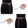 Gold And Silver Rhinestone Thin Belt Fashion Women Elegant Waist Chain With Heart Buckle Belt Skirts Jeans Accessories