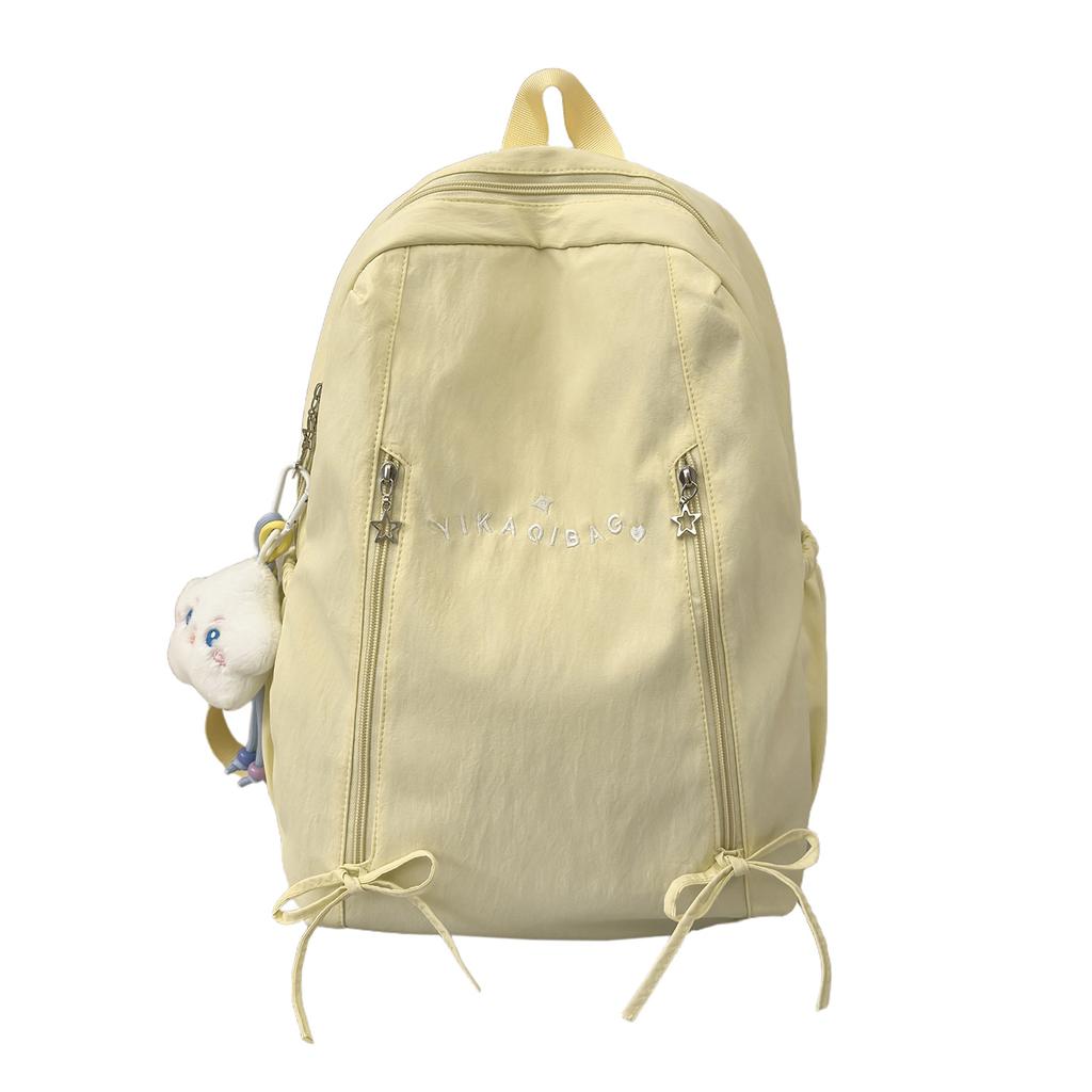 Schoolbag Korean Girl Backpack, Primary and Secondary School Student Backpack for Women, Casual Light Backpack, Large Capacity College Style