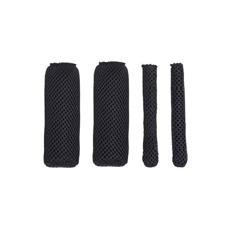 

2 пары дышащих накладок на руль для мотоцикла, велосипеда, универсальные, летние, влагозащищенные, противоскользящие, мягкие чехлы на рычаги тормоза и сцепления чёрный