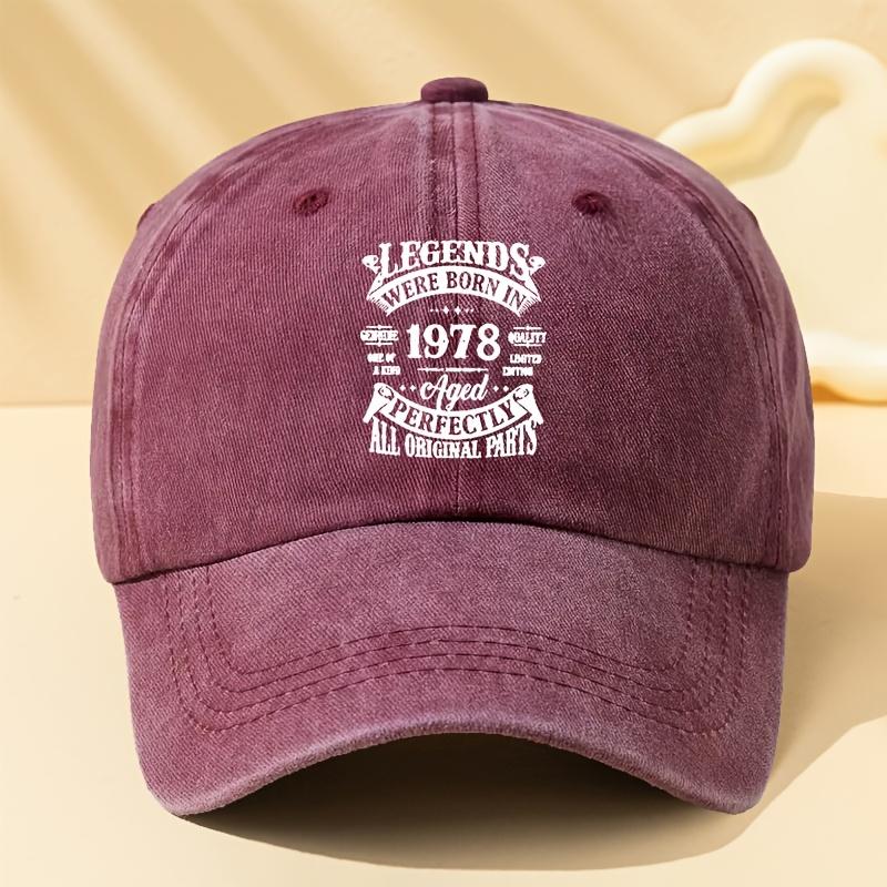 LEGENDS  Print Baseball Cap Unisex Fashion Versatile Hat Classic Retro Washed Outdoor Lightweight Curved Brim Cap Trucker