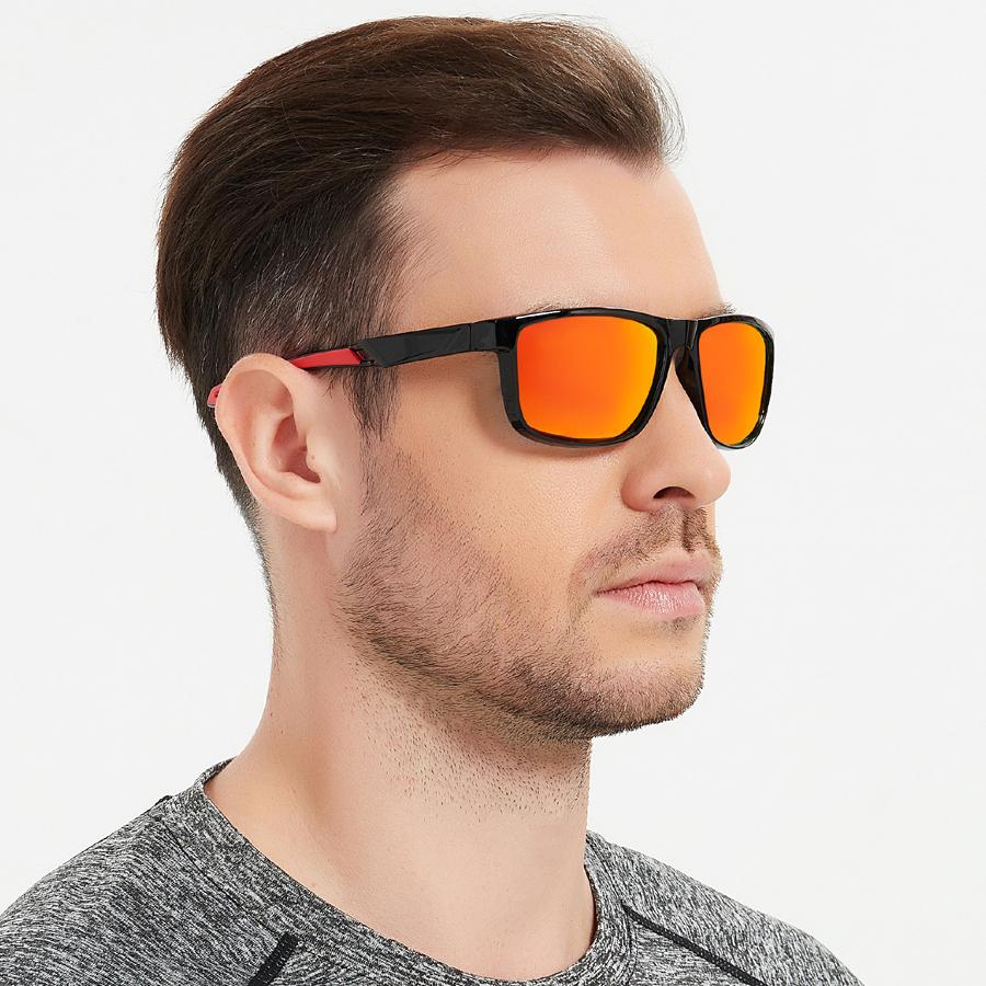 6 Pieces Fashion Vintage Sports Sunglasses Men Women Sport Sun Glasses UV400 Eyewear (IIt includes photochromic color change)