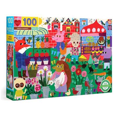 Ibu Green Market Puzzle, puzzle de couleurs mélangées, jeux pour enfants, jouets éducatifs