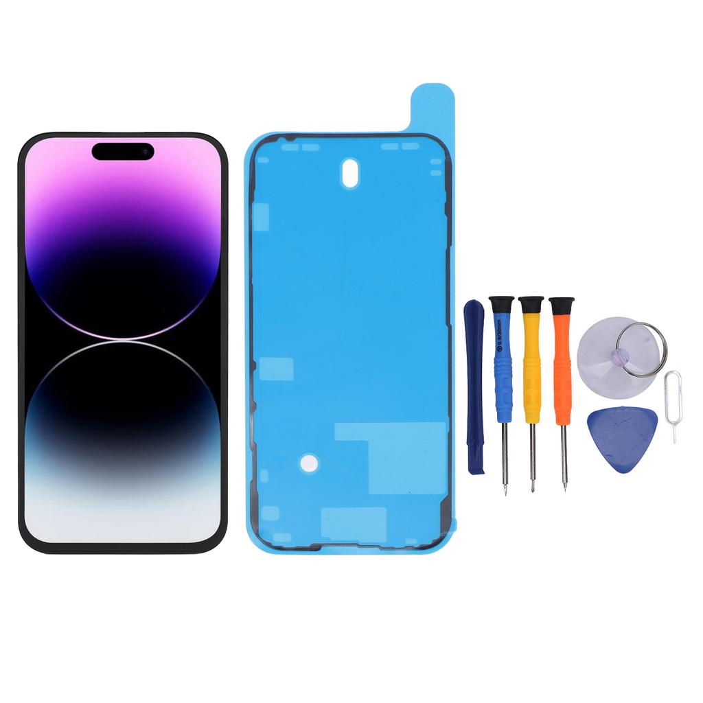 LCD-skjerm 3D Touch Digitizer Assembly Full FHD 6.1in skjermerstatningssett med reparasjonsverktøy for