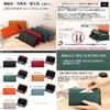 Doodeka Genuine Leather Garcon Long Wallet with Skimming Large Cowhide Leather Women's Prevention, Capacity, (Orange)