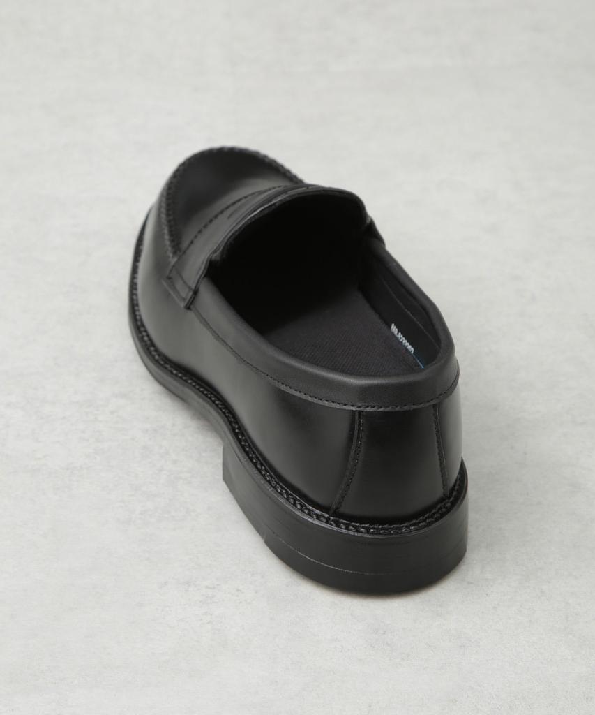 Nano Universe Rain Comfort Size 27 Shoes, Men's Loafers, 010, Black, 668-5233202