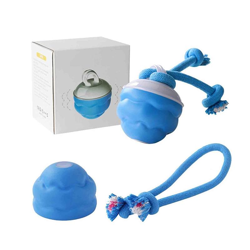 Bite-Resistant Electric Toy Ball For Dogs Automatic Bouncing Led Lighting Electric Jumping Ball Interactive Dog Ball