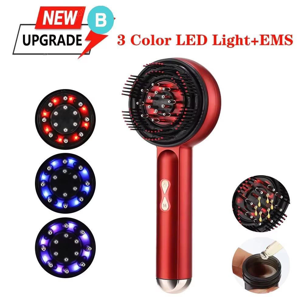 Xiaomi Electric Head Massage Comb 3-Mode Hair Scalp Massager Red Light Therapy Head Medicine Applicator Hair Scalp Massaging Brush IPX7