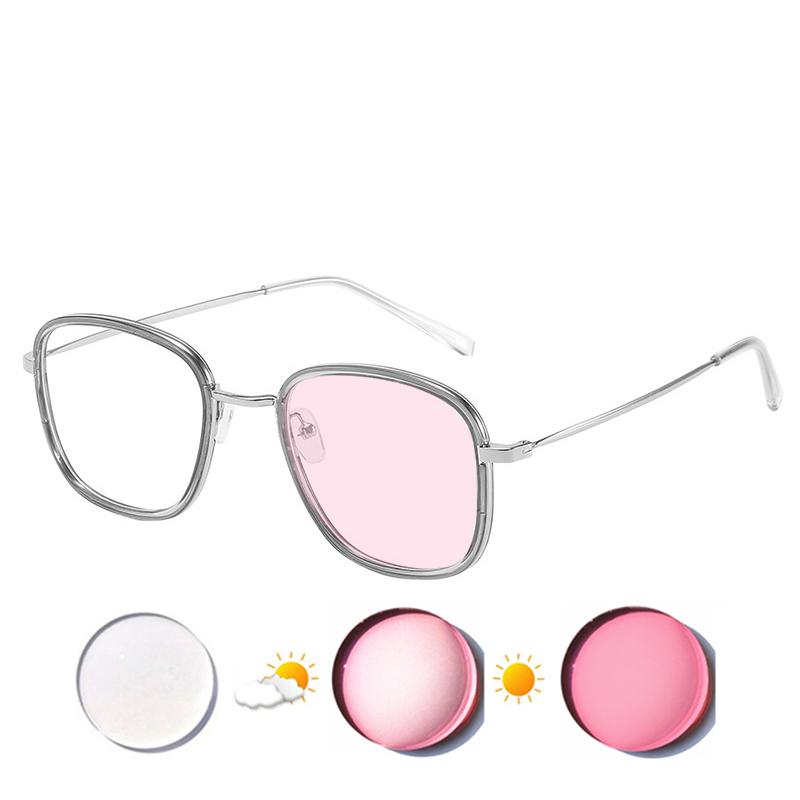 Prescription Glasses For Myopia Women Men Photochromic Or Blue Light Blocking Lenses Nearsighted Or Astigmatism Custom UF144