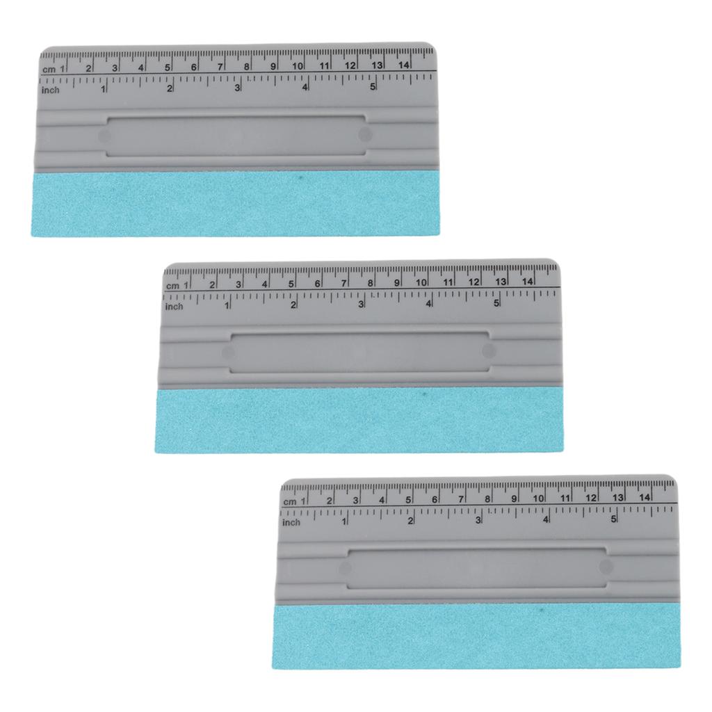 3Pcs Car Window Decal Film DIY Squeegee Window Tinting Tool 14cm 19cm 24cm 29cm Suede Glass Water Wiper Car Accessories