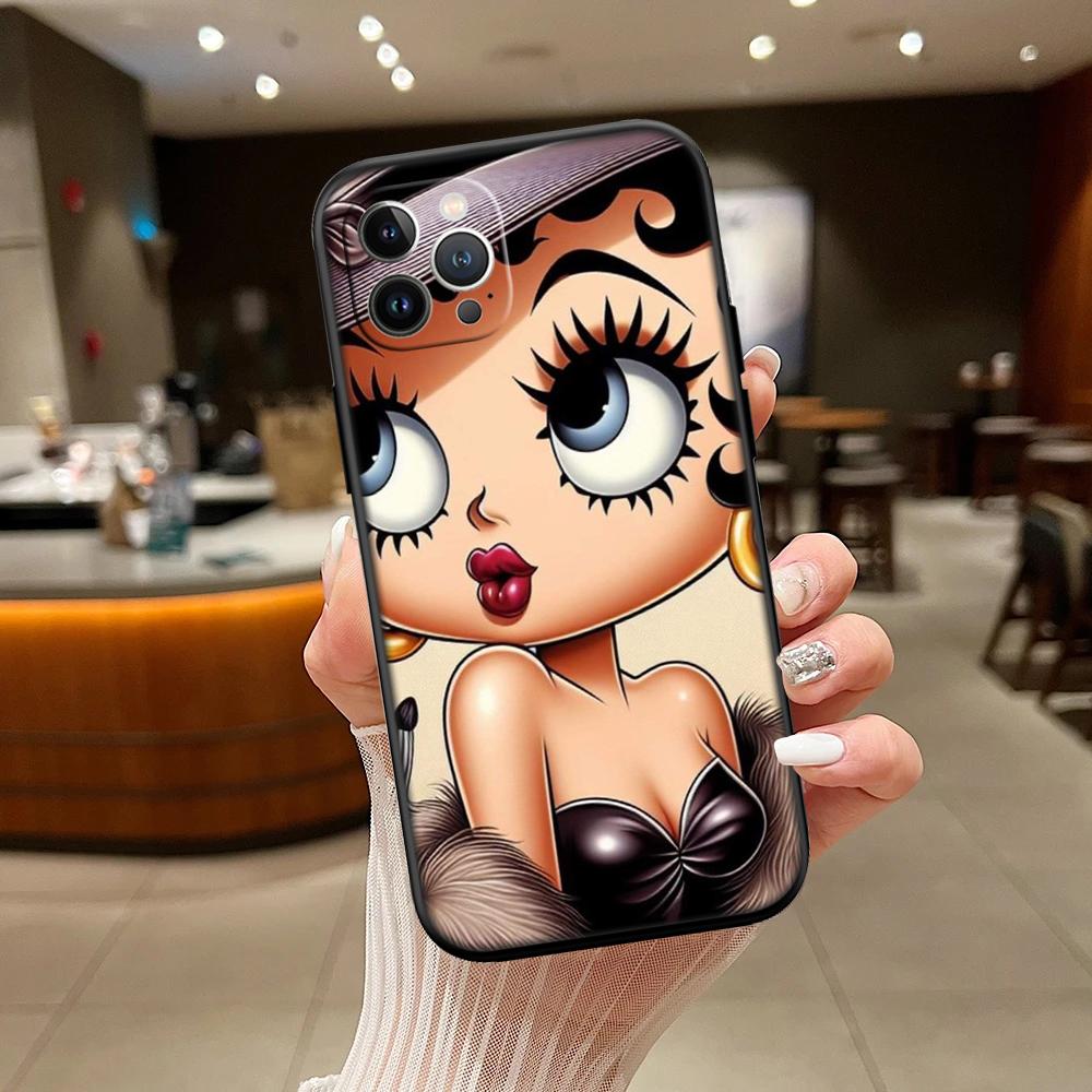 B-Bettys Art B-Boops Phone Case for Samsung Galaxy A11 A12 A13 A15 A52S A53 A55 A56 A70 A71 A72 A73 F06 F16 F56 S10 Plus S10e