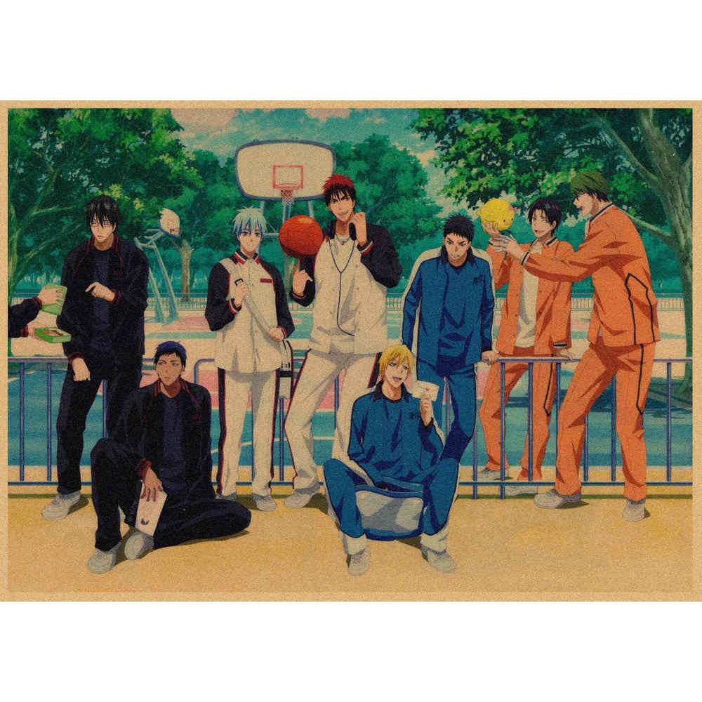 Kuroko's Basketball Retro Kraft Poster Decorative Wall Art Mural 407