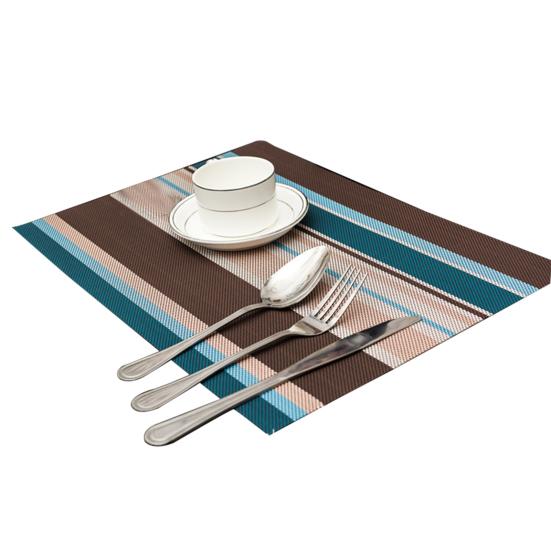 Placemat Rectangle Heat Insulation Mat Kitchen Dining Table синий