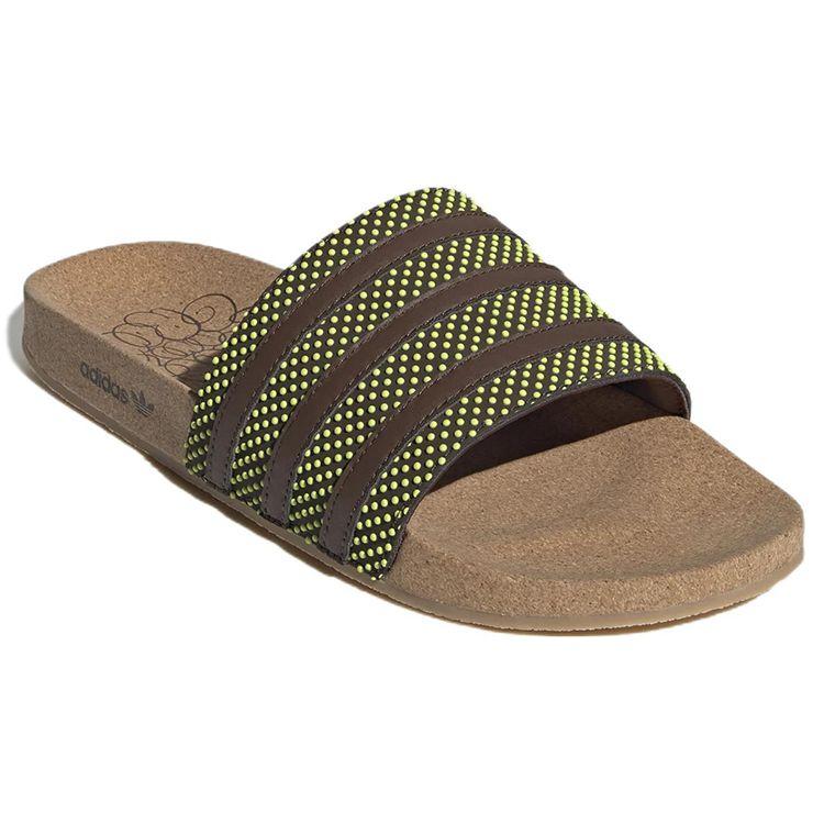 Adidas Adilette Slide Plant and Grow Unisex Sneakers Brown Semi-Frozen-Yellow GY2350