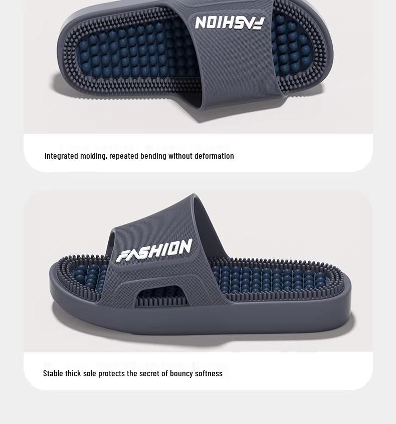 Women's Acupoint Massage Slippers 2026 - Non-Slip Indoor Sandals for Shower and Bath