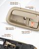 ANODZU 69206-0C010-B2 Interior Door Handle with Bezel Beige Replacement for Toyota Tundra 2000-2006 Front
