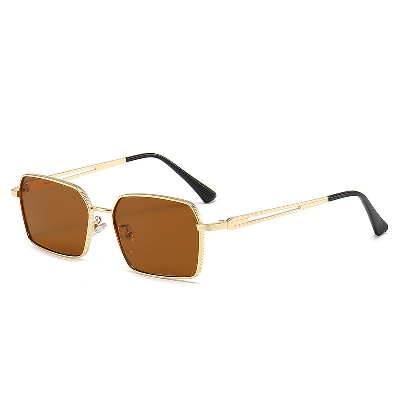 Retro Square Sunglasses for Men Women Vintage Small Frame UV400 Sun Glasses Fashion Metal Driving Eyewear Outdoor Shades