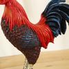 Crowing Rooster Figurine Chinese Style Cock Resin Statue Farm Animal Sculpture Home Office Desktop Decoration Ornament
