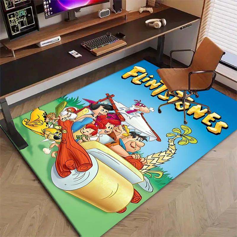 1pc Flintstone Design Printed Area Rug Carpet for Bedroom Living Room Home Decor Rugs Mat Non Slip Mat Rug for Bedside