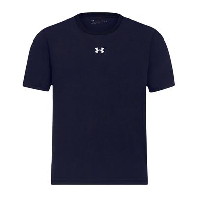 Casual Breathable Quick-Dry Loose Round Neck Short Sleeve T-Shirt Unisex Tops Navy-Blue 25500505-409