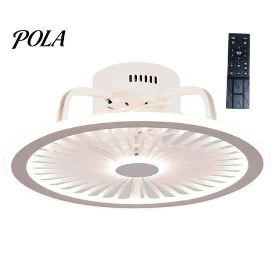 Ceiling Fan Lamp Warm White Light Multifunctional Three Colors Adjustable Modern Minimalist Remote LED Control for Living Room Household Supplies