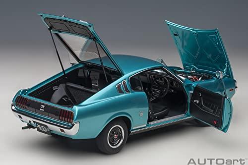 AUTOart 1/18 Scale Toyota Celica Liftback 2000GT (RA25) 1973 Turquoise Blue Metallic Finished Model