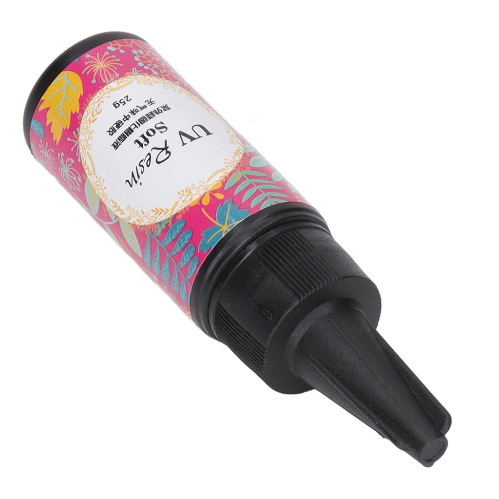 UV Resin Glue Odorlessness UV Resin Clear Hard Low Shrinkage DIY UV Glue for Mobile Phone Case Jewelry Making 25g
