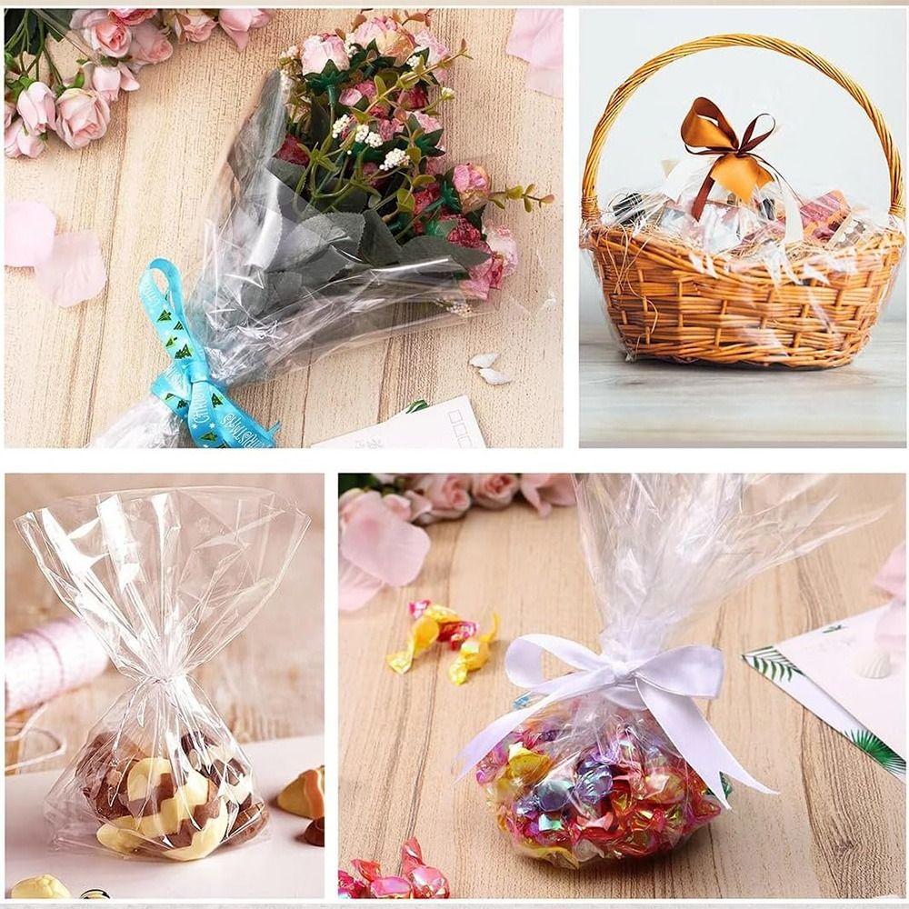 Transparent Clear Cellophane Wrap Roll Thick Cellophane Wrapping Paper Fashion Wrap Roll