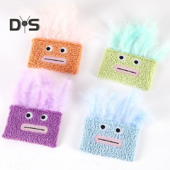 2Pcs Cat Toys Soft Plush Pet Toy Funny Hilarious Big-Mouth Afro Catnip Toy Bite-Resistant Scratch-Resistant Kitty Toy for Indoor Cats