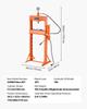 20 T Hydraulic Shop Press Hydraulic Press with Press Plate for Bending