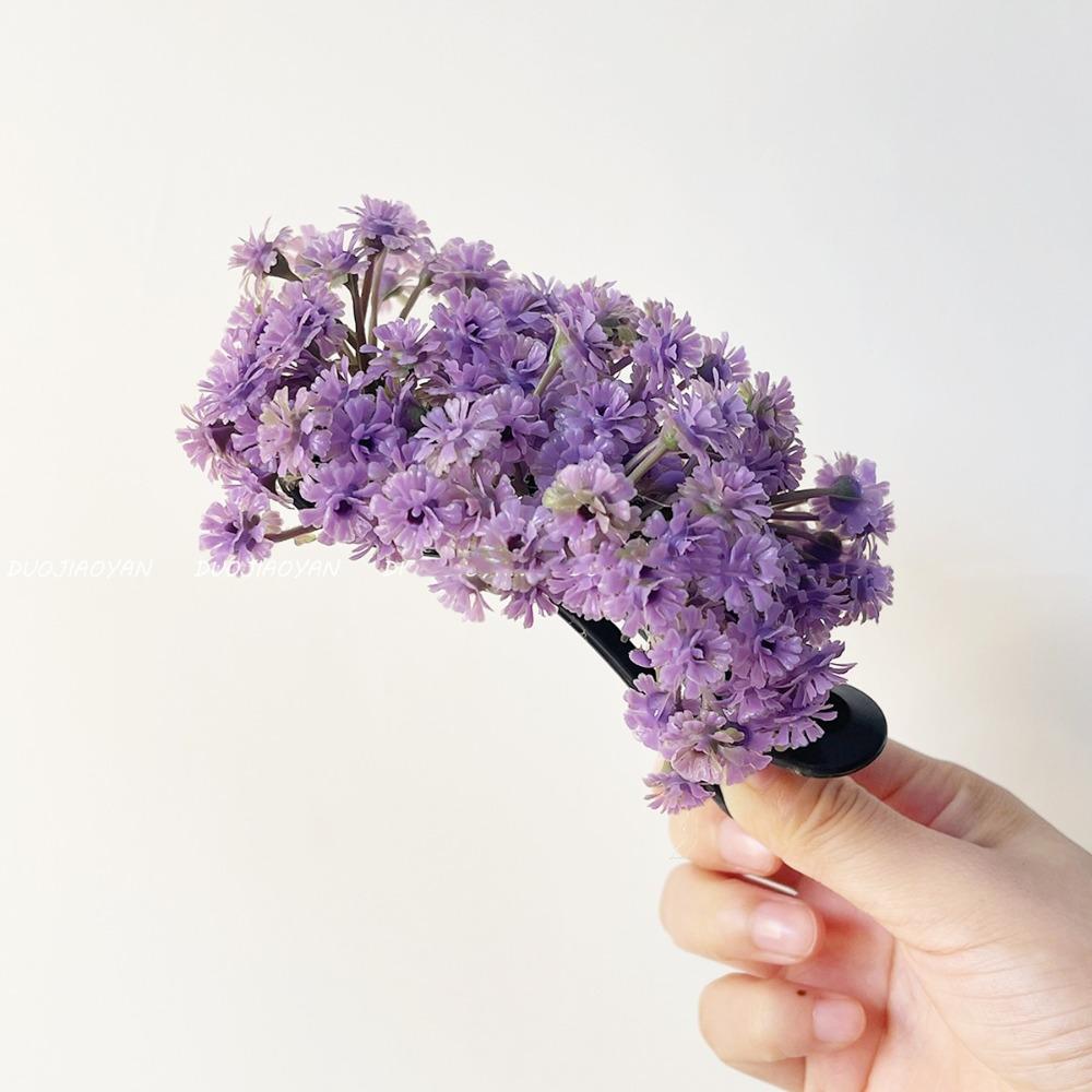 Bohemian Starry Sky Flower Hair Clip Sweet Thai Hairpin Headwear Floral Side Clip  Female