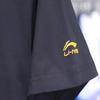 Li Ning Moisture Wicking Breathable Short Sleeve Polo Shirt Men tops Black APLU950-2