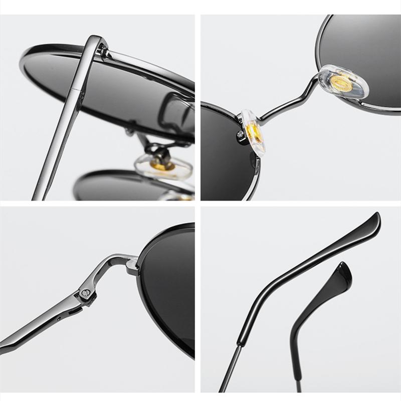 Creative Retro Sunglasses Sunshade Anti-ultraviolet Unisex Polarized Artistic Glasses Round