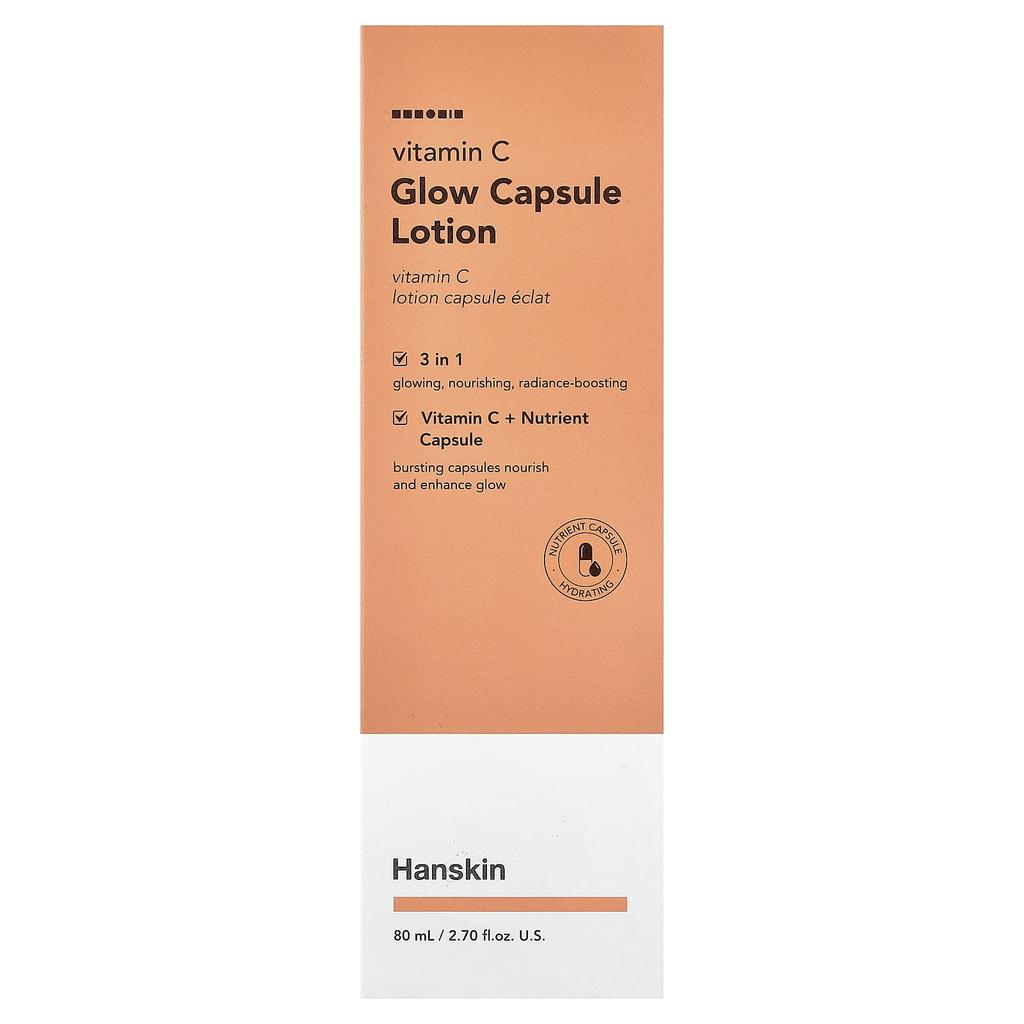Hanskin, Vitamin C Glow Capsule Lotion, 80ml (2.7 fl oz)