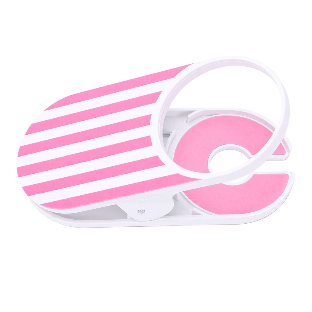 Clip On Cup Holder Universal Fit Strong Grip Non Slip Silicone Pad Desk Drink Holder Clip Pink
