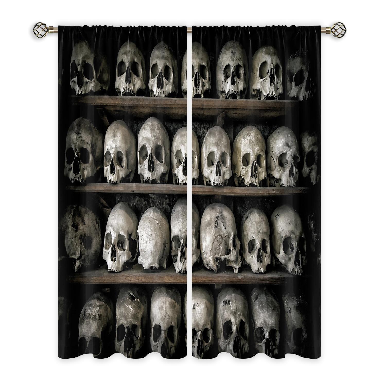 

Skull Series Digital Printing Arbitrary High-Density Blackout Curtains 140*100