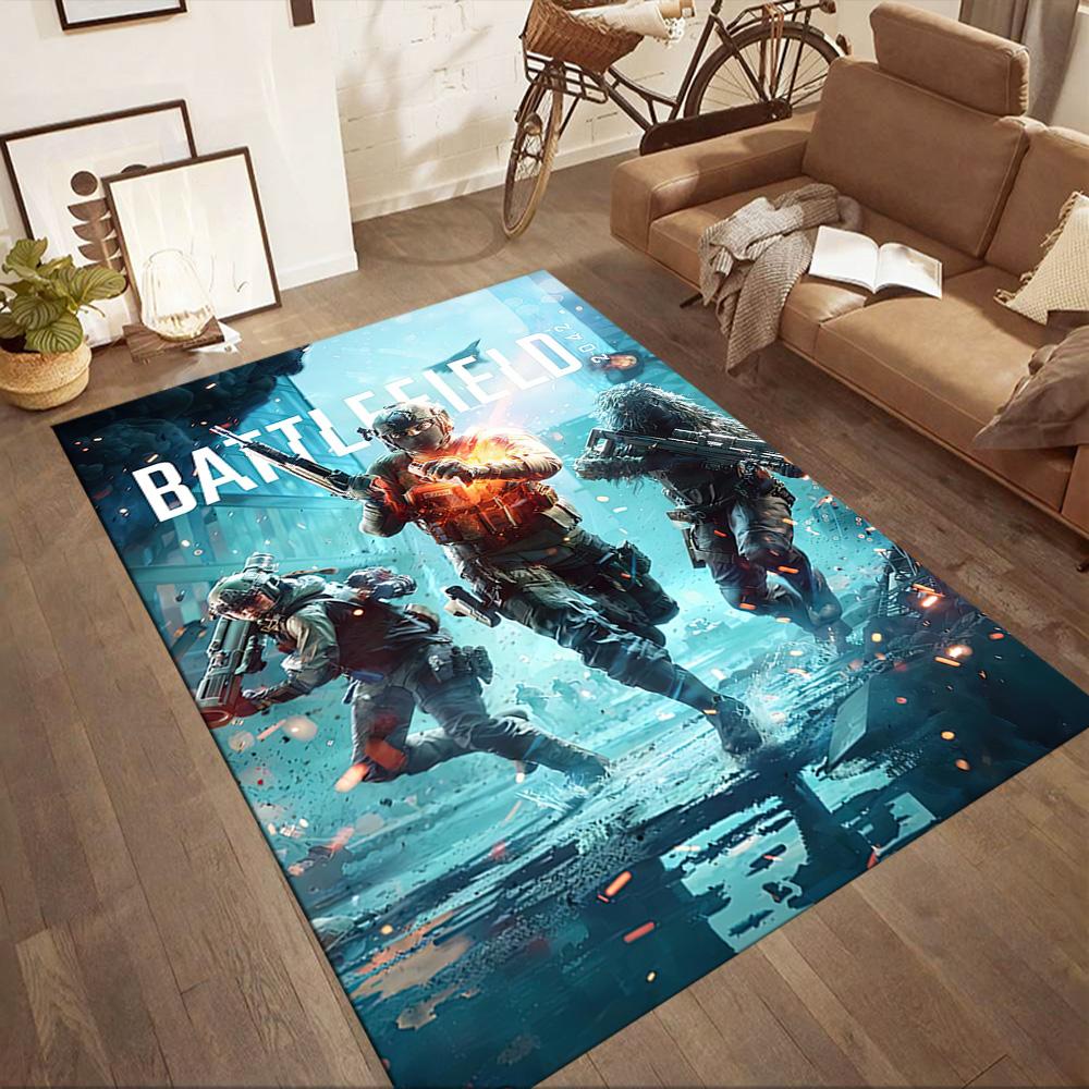 Battlefield 6: War Zone Square rugs are a great choice for living rooms, bedrooms, home décor, and as gifts.