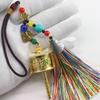 Handwoven Tibetan Prayer Tassel Pendant Tassel Spinning Wheel Keyring  Tourism Commmemorative