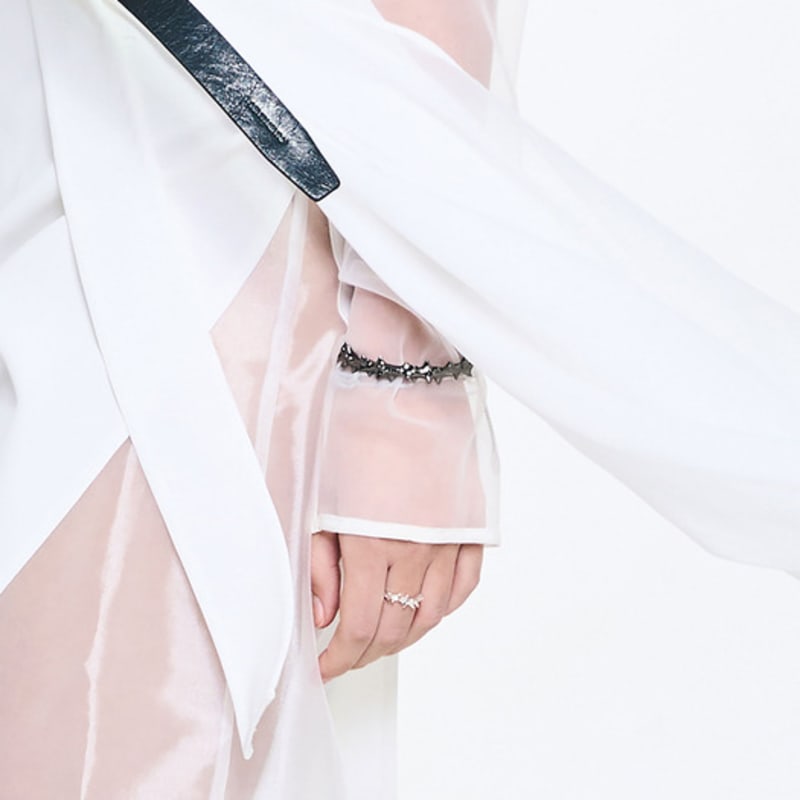 SENTIMENTS NO.630 [black] SPIKY BANGLE BRACELET