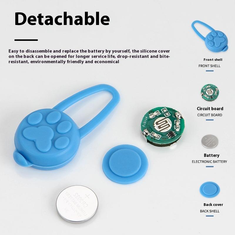 Silicone Pet Cat Dog Night Led Flashlight Luminous Pendant Prevent Pets From Getting Lost Going Out Night Decoration Collars