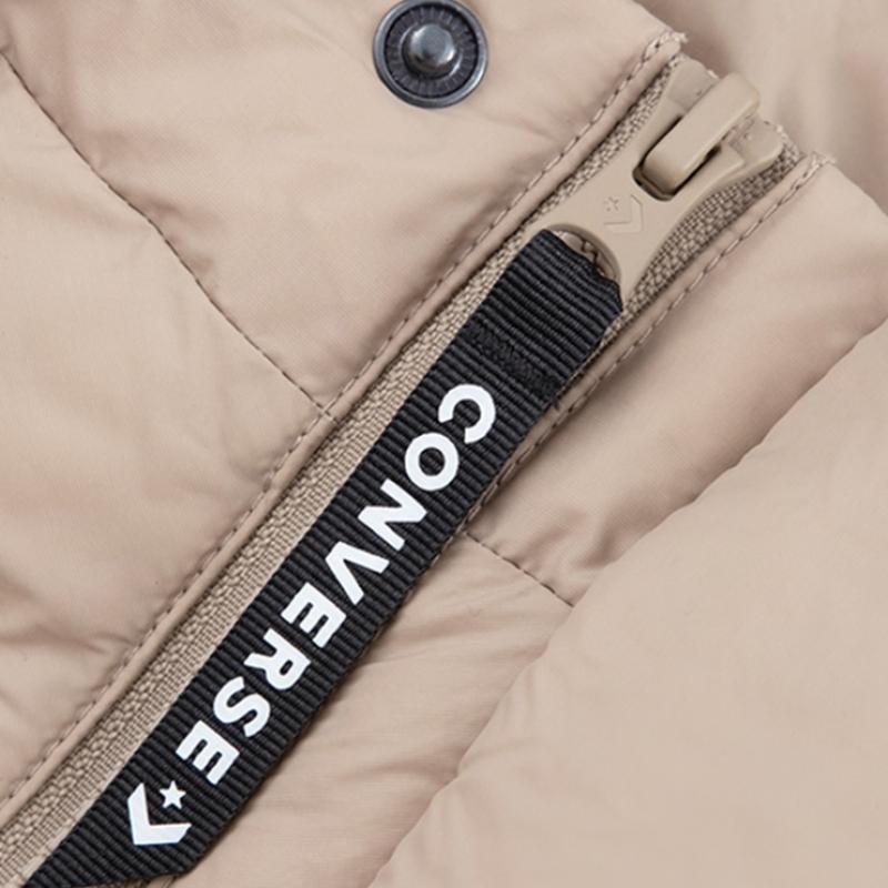 Converse Padded Puppy Hoody Jacket Beige Ucj146 X9v