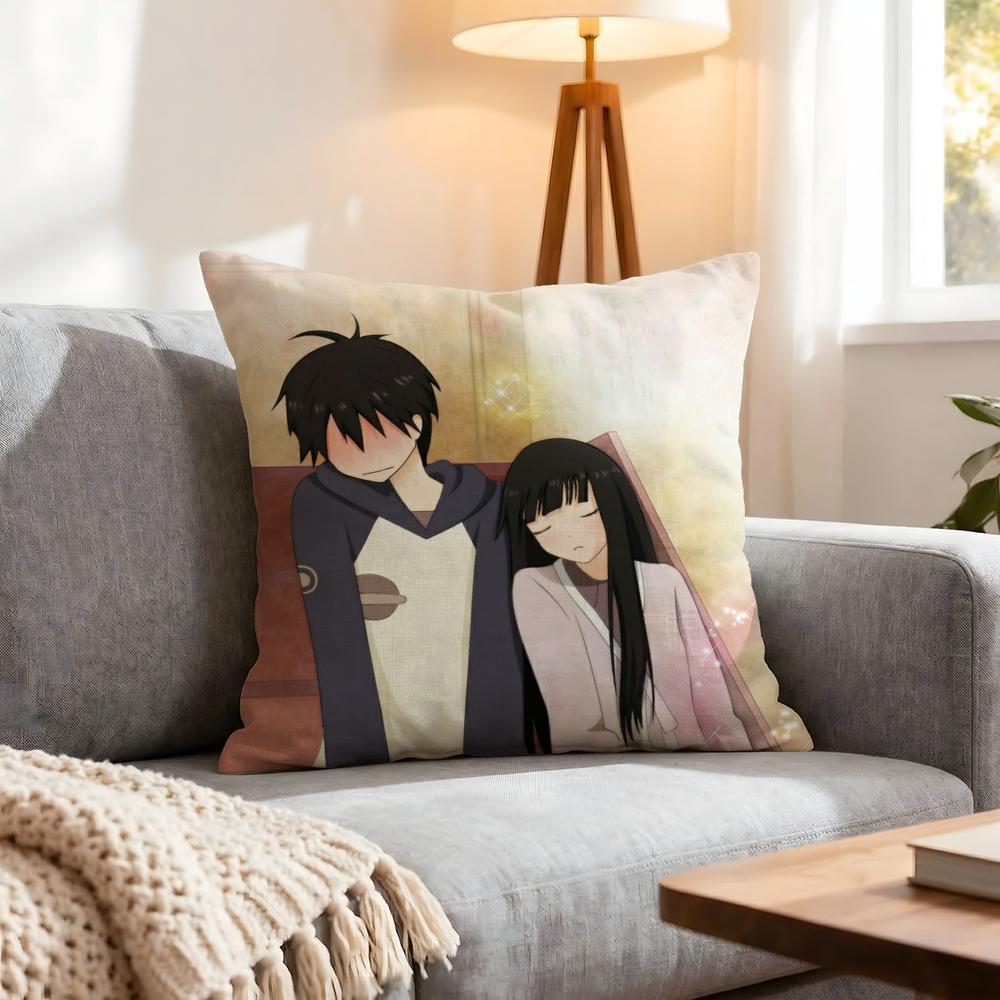 Anime Kimi Ni Todoke Cushion Cover 1Pcs Decorative Covers Soft Cushion Case For Sofa Couch Decor 40X40 45X45 Pillowcases
