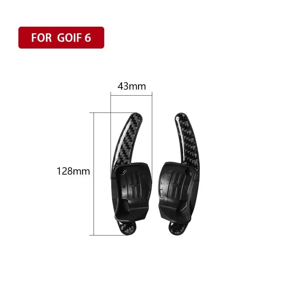 Fits for VW Golf 6 2008-2012 Gti R MK6 Scirocco 2009-2016 Car Steering Wheel Accessories Carbon Fiber Extended Shift Paddles